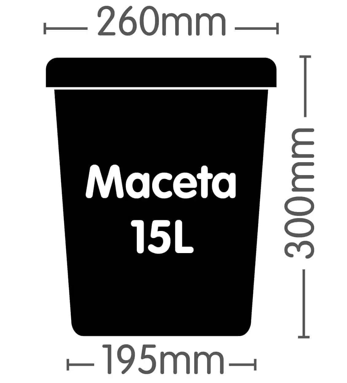 Maceta de 15L - Imagen 2