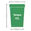Tanque de 47L con arandela de 6mm y tapa - Thumbnail Image 4