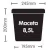 Módulo Auto8 (para 8 macetas plásticas de 8,5L) - Thumbnail Image 3