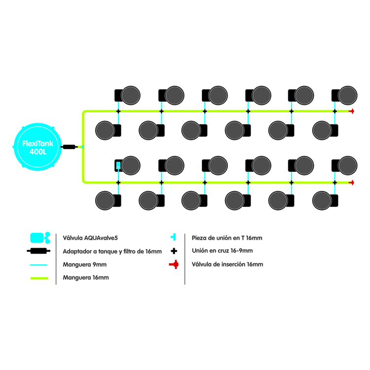Sistema 24Pot XL FlexiPot - Imagen 4